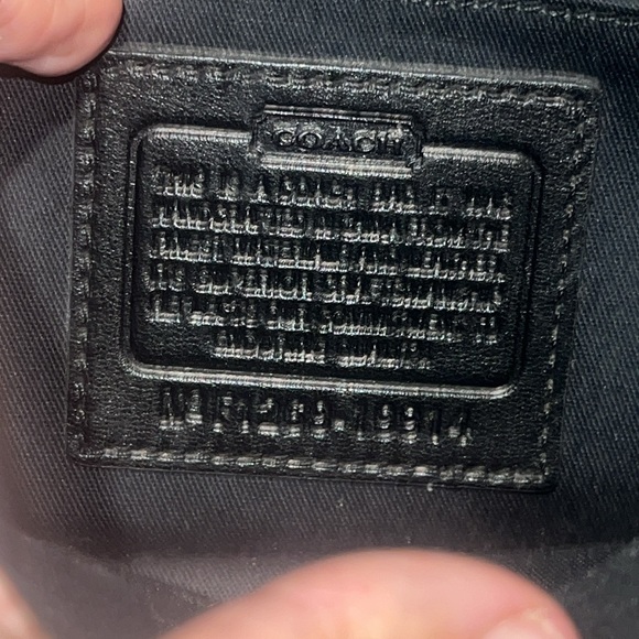 Coach Black leather Turnlock Crossbody Bag —NO STRAP - Picture 11 of 11